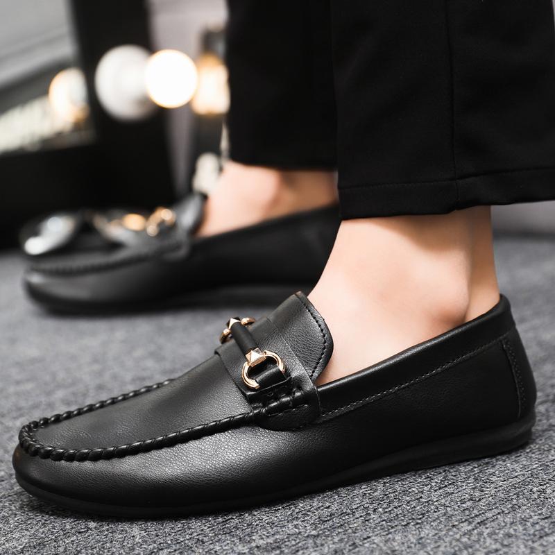 New Men's Formal Shoes, Leather Fashion Men's Business Casual Shoes, Lightweight Loafers, Leather Shoes
