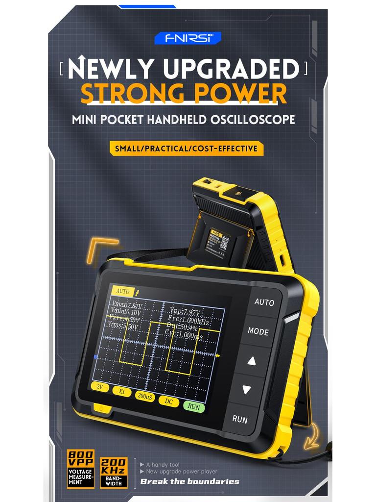 FNIRSI-DSO 152 Handheld Digital Oscilloscope for Beginners - Portable, Small, and Ideal for Teaching and Repairs