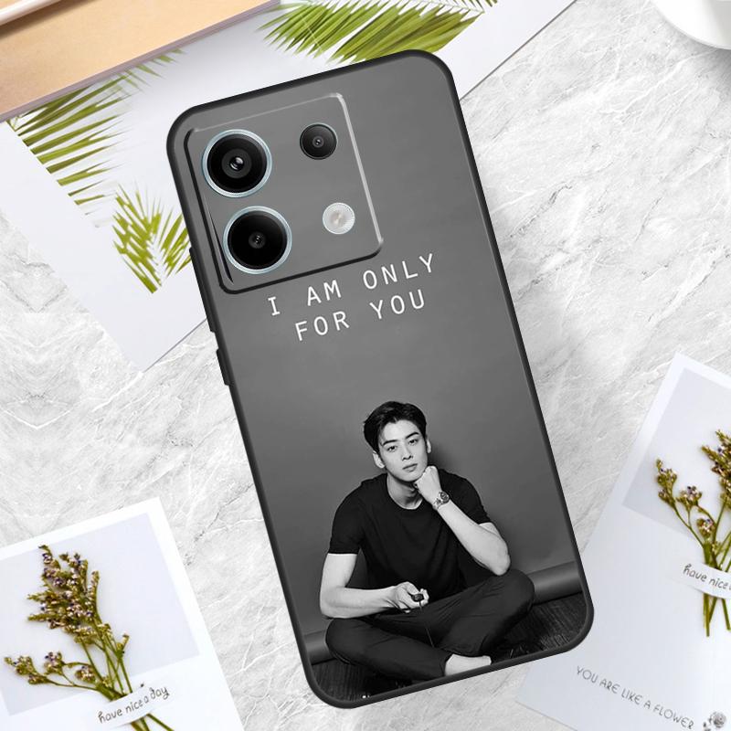 Cha Eun Woo Korean actor singer Case For Xiaomi Redmi Note 13 Pro 12 11 10 9 9S 10S 11S 12S Cover For Redmi 12C 9C 10C 13C