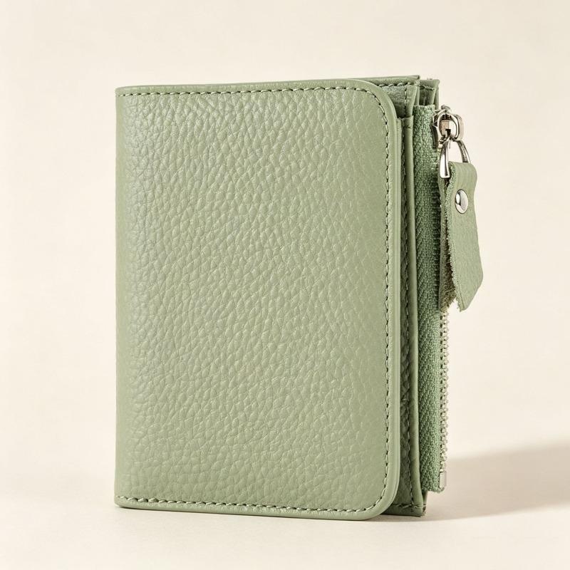Slim short wallet Large capacity women's wallet Zipper change bag Card bag