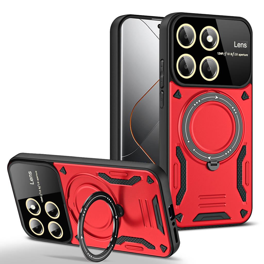 Armor Magsafe Wireless Charging Case For Xiaomi Mi 11T 12T 13T 14T Pro Mi 13 14 15 Pro Mi15 Ultra 5G Magnetic Ring Bracket Cover