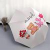 1pc Cute Valentine's Day Mood Umbrella with Plastic Handle,Suitable for All Seasons Home Travel Outdoor Umbrellaptys31071