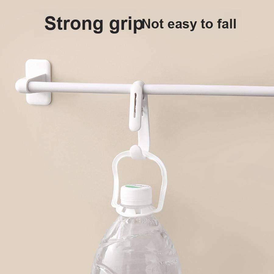 Doppelkopf-Langschwanzhaken Multifunktionshaken für Küche Badezimmer Hängende Aufbewahrung Befestigungswerkzeug