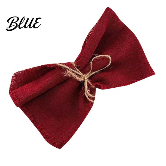 Cotton Fabric Napkins Rustic for Solid Color with Fringe Bohemian Napkin Wedding Cloth Dining Table