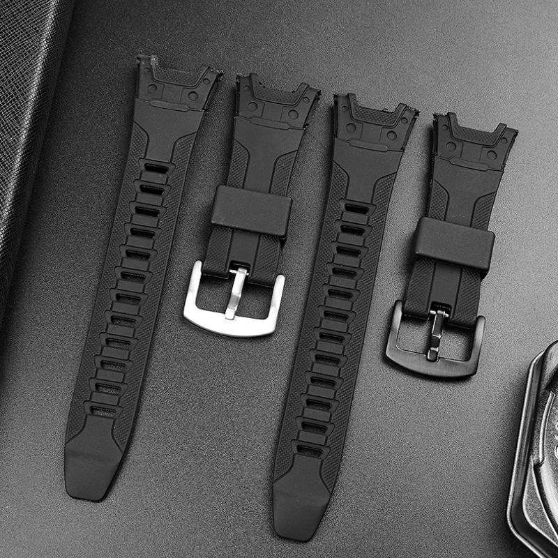 Pro hodinky Casio PROTREK PRG-110Y PRG-110C PRW-1300Y PRW-1500Y PRG-130Y pryskyřice Sportovní řemínek 26mm Silikonový řemínek na hodinky Příslušenství