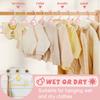 Ultra-Thin Non-Slip Laundry Infant Pant Hangers for Newborn Clothes -Adjustable Children Coat Hanger for Girl Boy Toddler Kids
