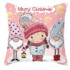 New Christmas Dwarf Pillow Cover Christmas Cute Dwarf Peach Skin Cushion Cover