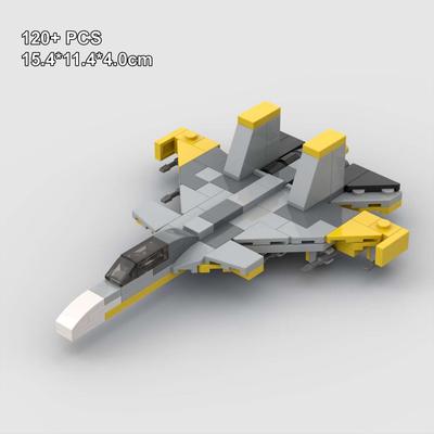 Mattoncini MOC Aereo da Combattimento Pesante Su27sk Aereo Militare Su27 Modello Giallo Aeroplano Giocattolo per Bambini