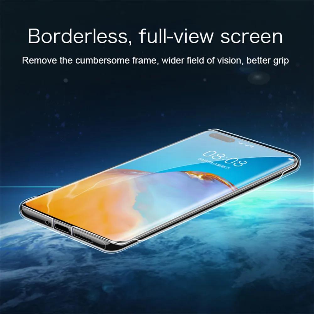 Slim Frameless Clear Case For Huawei P20 P30 P40 P50 Honor 60 50 30 8X 9X Mate 40 Pro Shockproof Bumper Ultra Thin Hard PC Cover