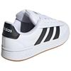 New Adidas GRAND COURT ALPHA Abrasion Resistant Low Top Skateboard Shoes Unisex White Black JQ2996