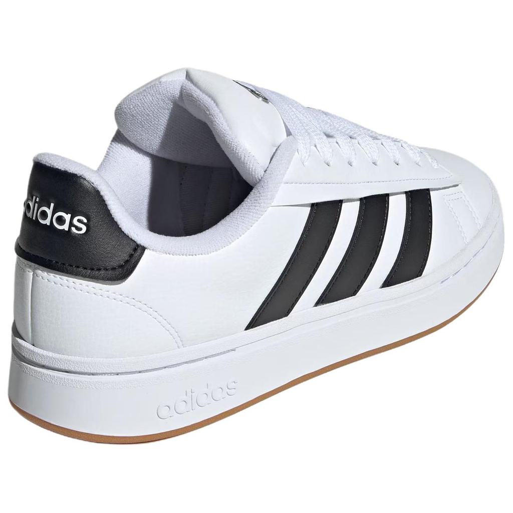 Adidas Grand Court Alpha Classic Comfortable Durable Low-Top Sneakers Unisex Sneakers White Black JQ2996
