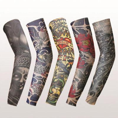 Mâneci elastice din nailon Accesorii pentru tatuaje de Halloween Protecție solară UV Răcire Sporturi în aer liber Cale
