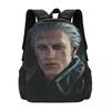 Vergil From The Devil May Cry Seri Backpack Hot Sale Daypack Large Capacity Kids BookBag School Bag Shoulder Bags for Men Women