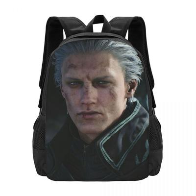 Vergil From The Devil May Cry Seri Backpack Hot Sale Daypack Large Capacity Kids BookBag School Bag Shoulder Bags for Men Women