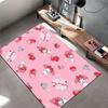 My Melody Strawberry Pink Carpet suitable as a non-slip mat for the living room or bedroom sofa