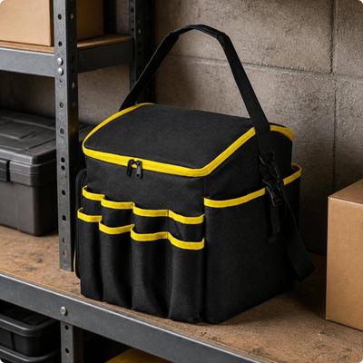 Tool Organizer Bag Multiple Pockets Carpentry NonSlip Bottom for Woodworkers, Mechanics,