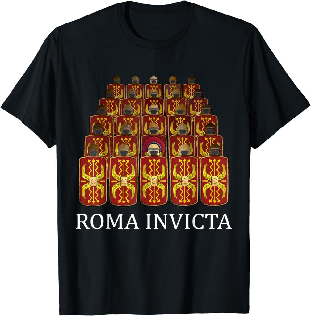Roma Invicta Legions Marching Roman Legionaries TShirt Short Sleeve Casual Cotton Men TShirt