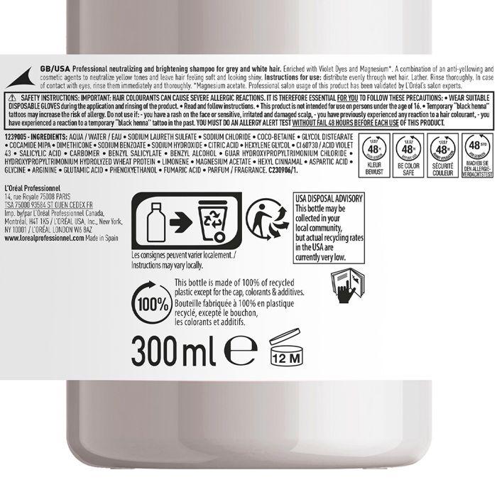 Coffret Produits Capillaires - L'ORÉAL PARIS - L'Oréal Professionnel - Champú Neutralizador Silver Serie Expert 300 Ml