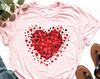 Valentine's Day Red Hearts Shirt, Cute Heart Love T-Shirt, Love Shirt Heart, Valentine Love Tee, Valentines Day Love T-Shirt, Hearts T-Shirt