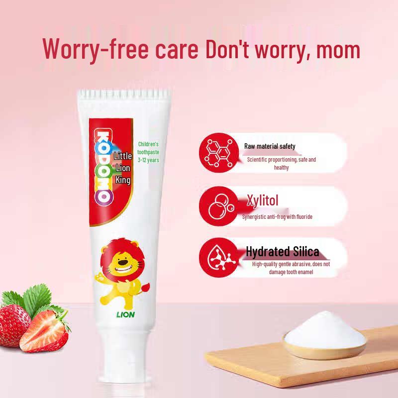 Lion Strawberry Xylitol Toothpaste