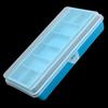 Tough Fishing Tackle Box Multi Grids Lightweight Double Layer Fishing Bait Box Fishing Accessory