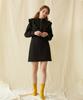 Holliseteonjeu Frill Zipper Dress Black