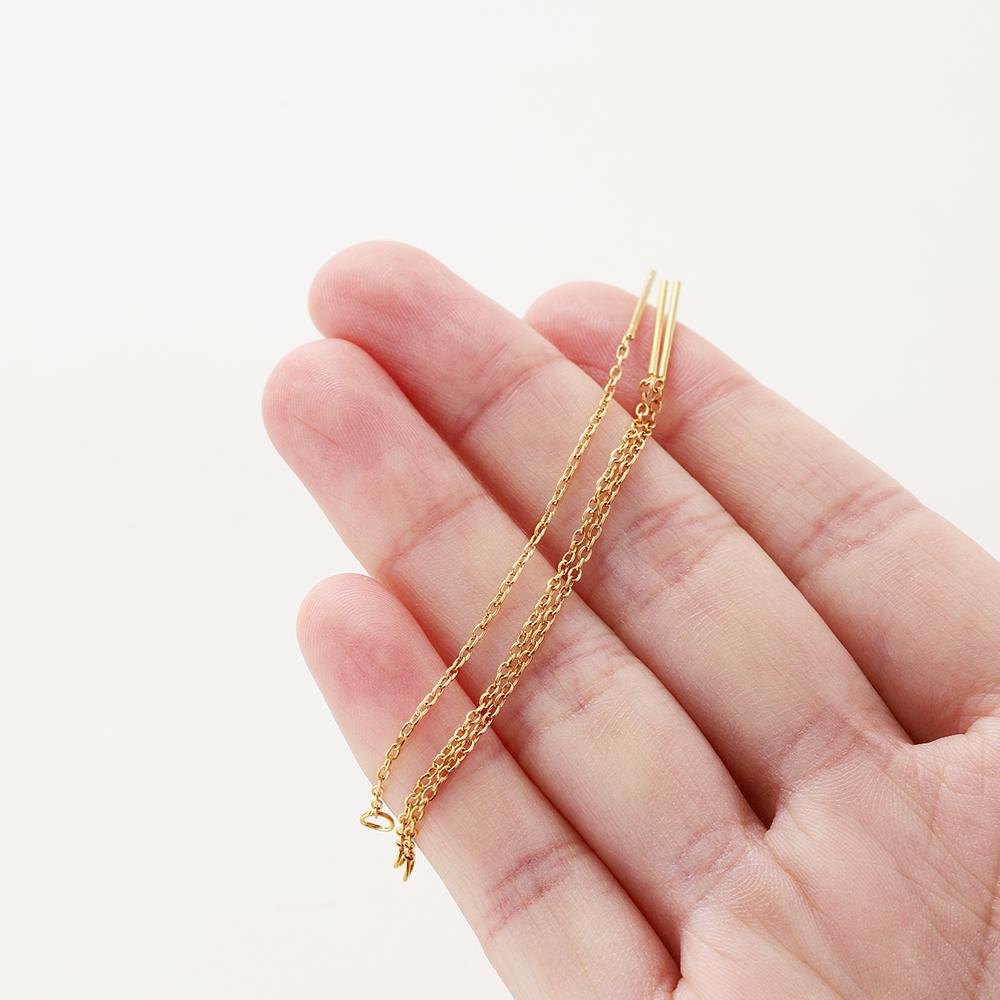 10Pcs 8/13cm Stainless Steel Long Tassel Chain Drop Earrings Ear Line Earring Chain For DIY Jewelry Making Findings Accessories