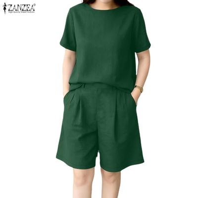 Damen Kurzarmbluse und Shorts Sommer Zweiteiliges Anzug-Set