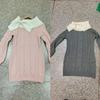 Autumn/Winter Slimming Waist Bodycon Off-Shoulder Knit Dress with Bowknot – French Spicy Style for Women