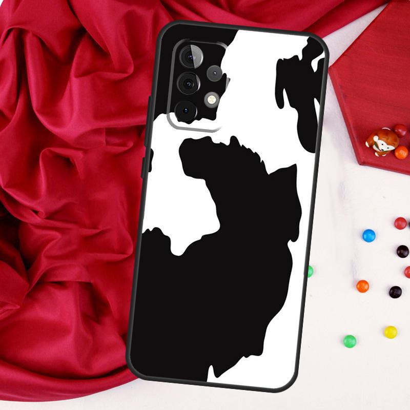 Spotted Cow Skin Print For Samsung Galaxy A26 A05 A06 A16 A54 A34 A14 A22 A32 A52 A55 A35 A15 A53 A13 A56 A36 Case