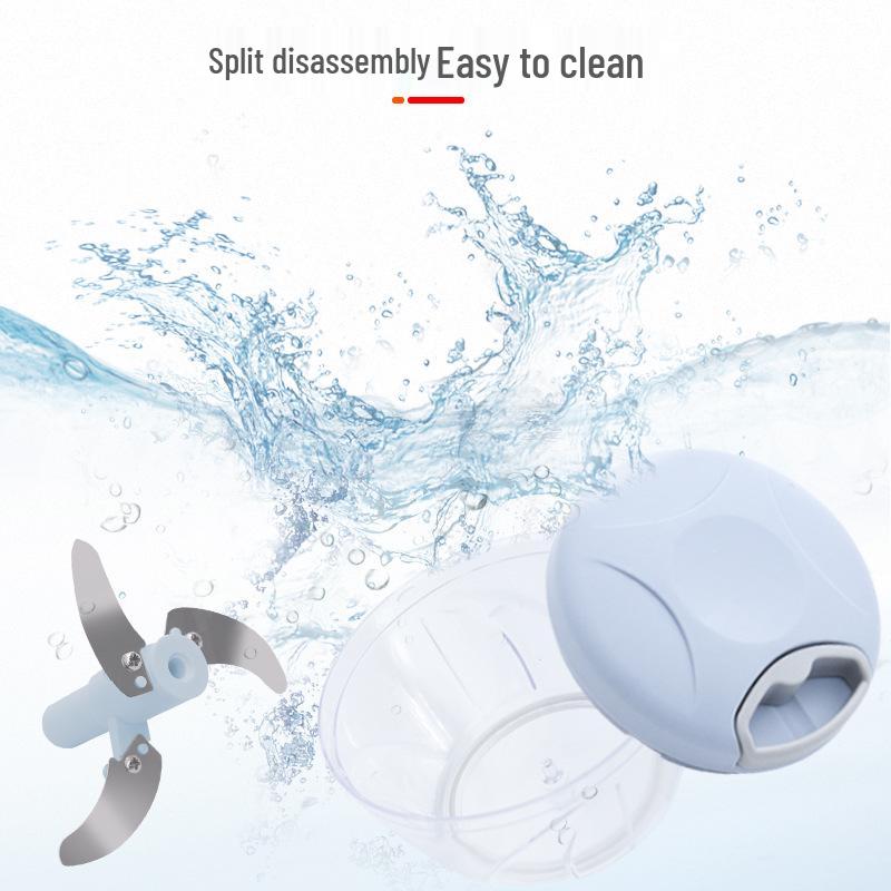 Pull-String Vegetable Chopper and Mincer: Garlic, Chili, and Fruit Purée Maker