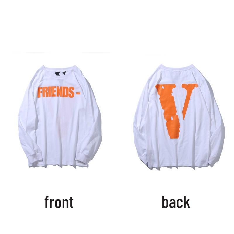 Moletom com Capuz de Manga Longa VLONE Big V Unissex - Estilo Tendência Inspirado em Wang Yibo