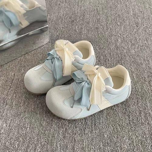 Double shoelace little white shoes women's 2025 new autumn design thick-soled women's shoes retro breathable German training casual shoes