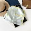 Fresh And Sweet Flower Silk Scarf Square Scarf Women'S Literary And Decorative Headscarf Square Scarf High-End Silk Scarf Thin