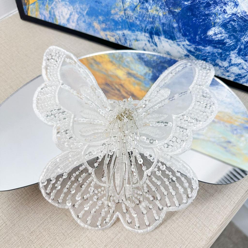Lace Beads Butterfly Embroidery Diy Sequins Collar Flower, Decorative Sewing Clothes Hats Clothing Accessories