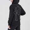MLB Basic Logo New York Yankees Logo Print Solid Color Lamb Fleece Hoodie Jacket Men Jackets Black 3ATRB0214-50BKS