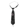 Student Pre Tied Neck Ties Preepy Look Pearls Star Metal Chain Dark Tie Cravat Neck Wear Accessories