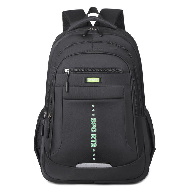 Large capacity schoolbag male college students can put computer backpack high sense business travel backpack
