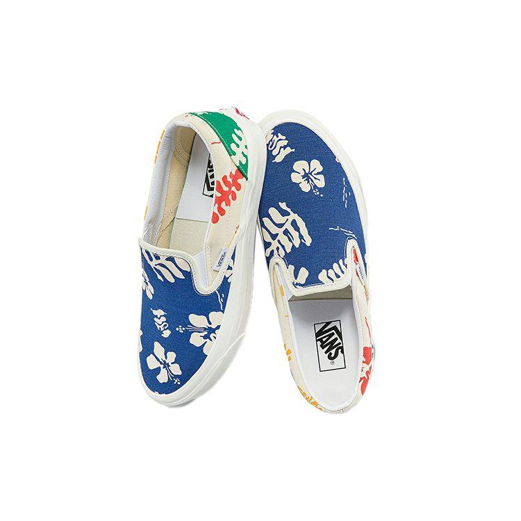 Vans Slip-On DX Canvas Casual Fashion Colorful Petal Print Low-Top Skate Shoes Unisex sneaker VN0A5KX8AWD
