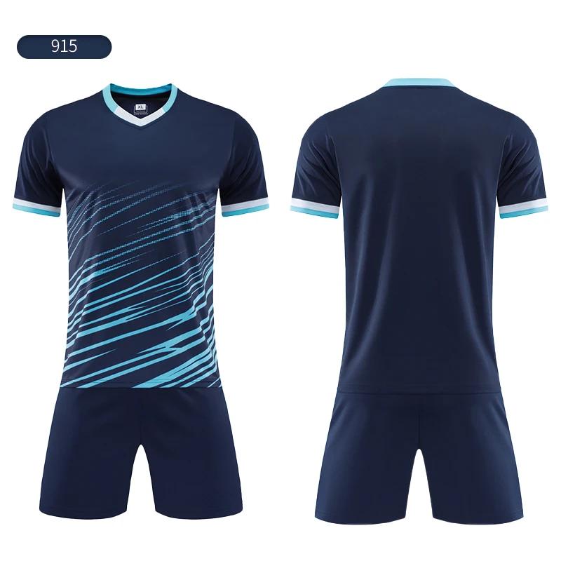 Kid Football Jerseys Custom Children Soccer Uniform Shirts Futsal Sportswear Club Team Football Uniform Men Sports Suit JLS915