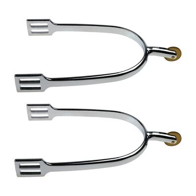 Durability Chrome Plated Horse Cycling Spurs with Ergonomic 30mm Neck for Enhances Control and Comfortable