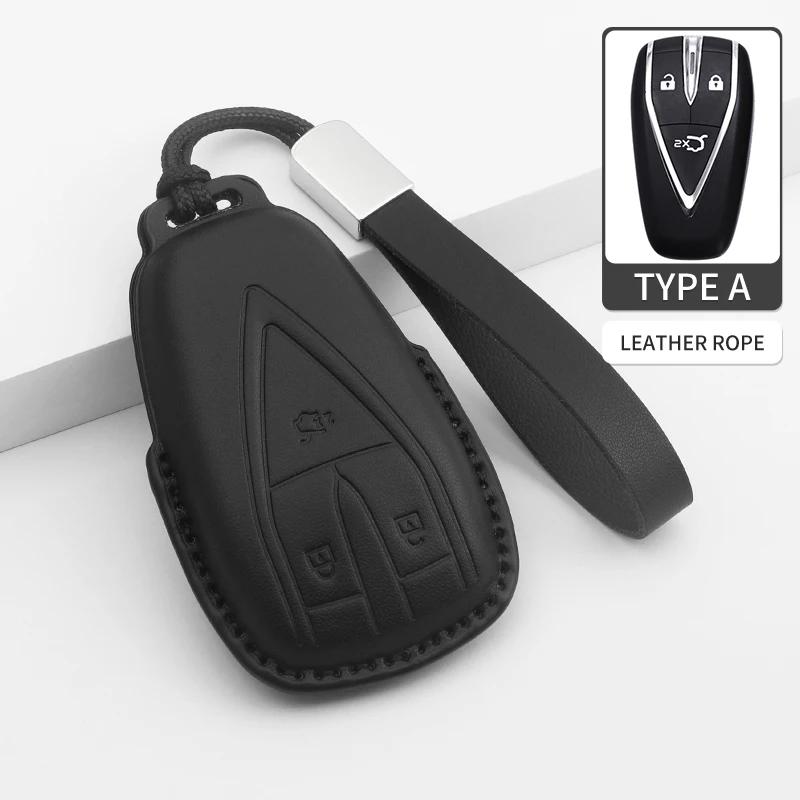 Car Key Cover For Changan Unit Unik Cs35Plus Cs55 Plus Cs75 Plus Oshan X7 X5 Keychain Car Key Bag Case Cover Accessories