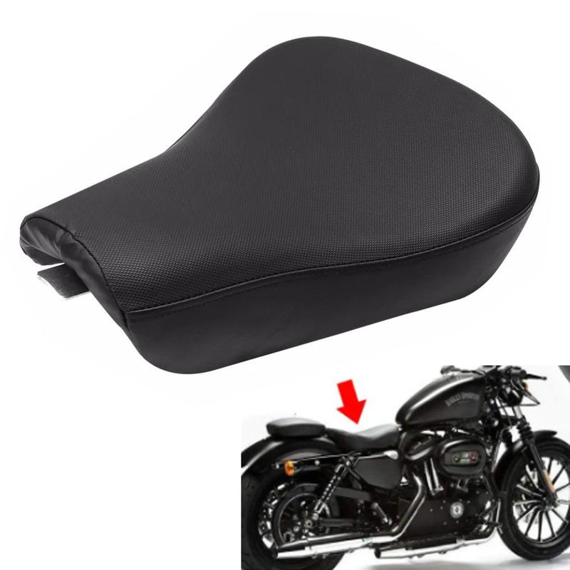 Motorradfahrer Front Lederkissen Solo Sitzkissen für Harley Sportster Forty Eight XL 1200 883 72 48