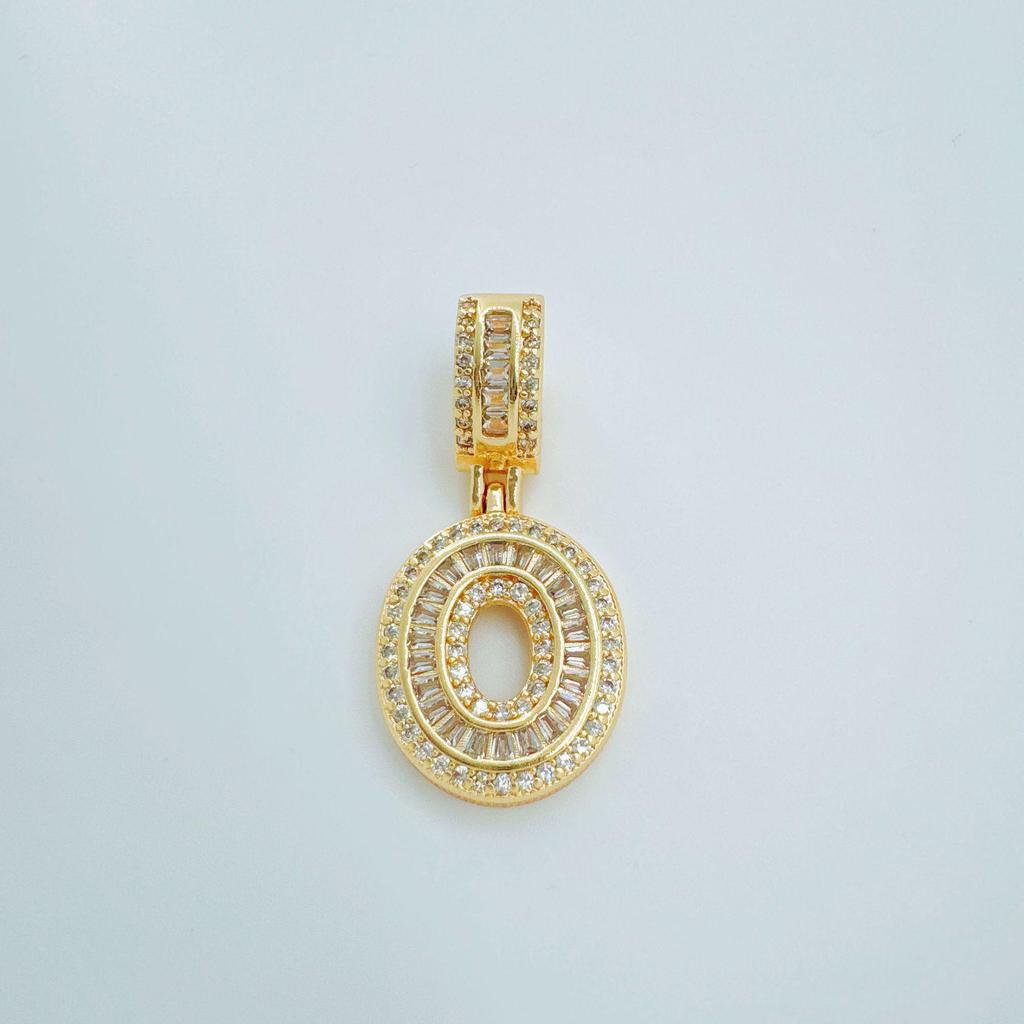 European Rock Candy Necklace: 26-Letter Pendant, Hip Hop Fashion Jewelry Accessories