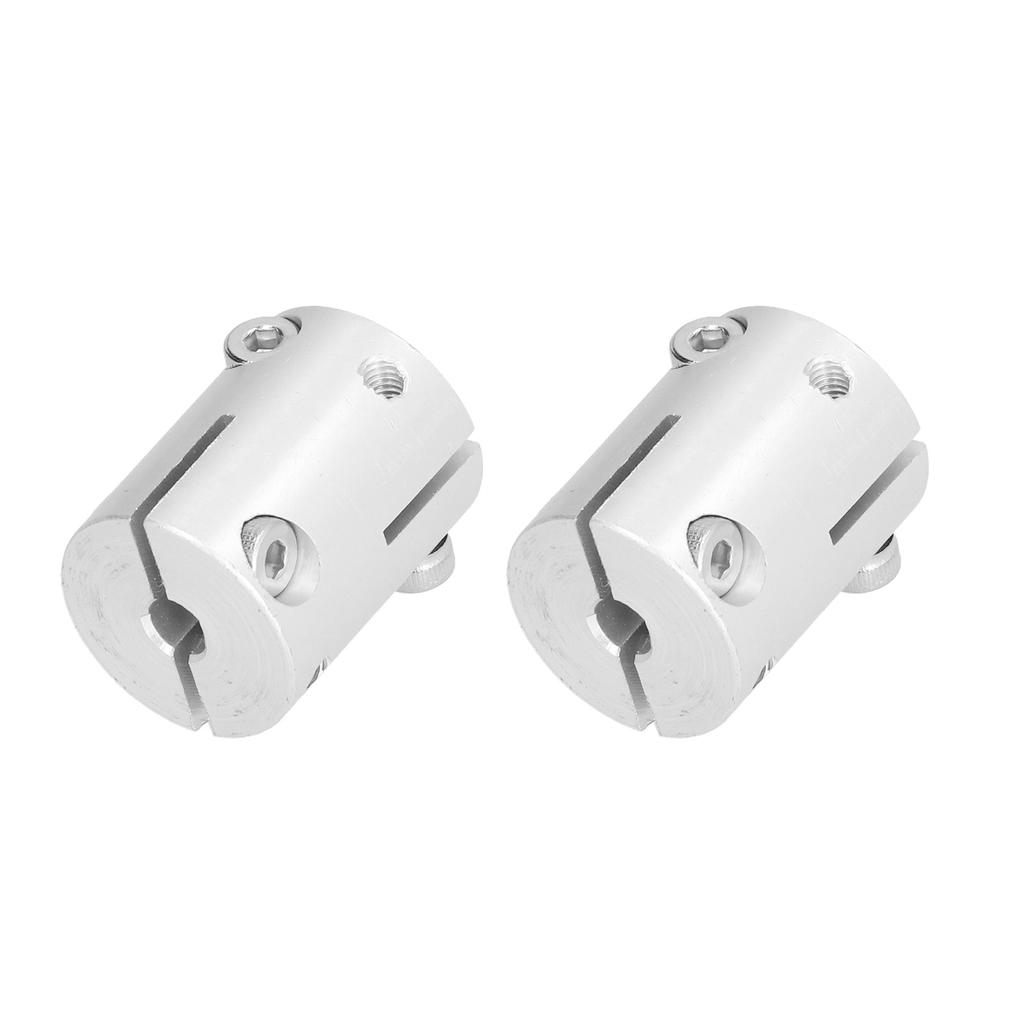 2Pcs Shaft Couplers Aluminum Alloy High Load 6mm To 6mm Bore Couplings Metal Parts