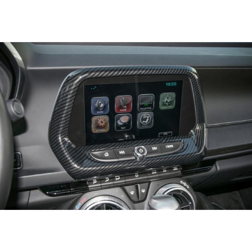 Decorare panou GPS cu ecran mare de navigație auto pentru Chevrolet Camaro 2017 2018 2022 Accesoriu pentru turnare interioară