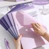 5Pcs Waterproof A4 File Folder Dustproof Paper Organizer Rotating Side Opening Folder School Office