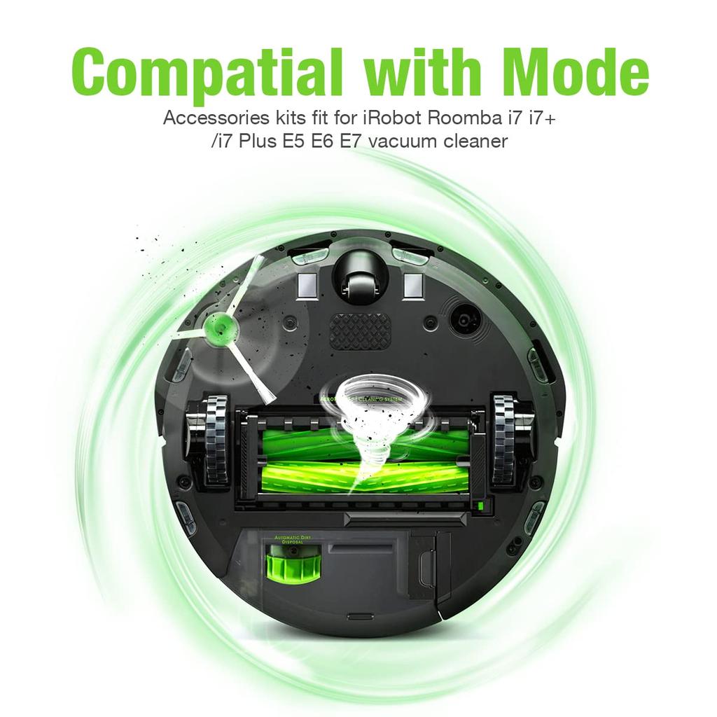 Rubber Roller Brush For iRobot Roomba I7 E5 E6 Series I3 I3+ I4 I6 I6+ I7 I7+ I8 I8+ Vacuum Cleaner Accessories Cleaning Brush