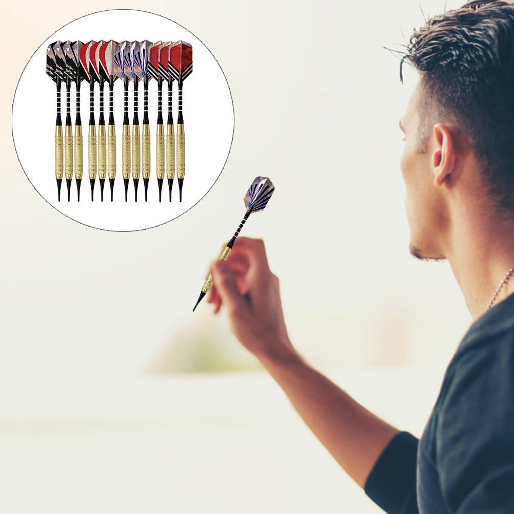 Profesjonalny Zestaw Rzutek z Miękkim Grotem z 12 Korpusami Rzutek 30 Rzutkami i 100 Miękkimi Grotami Prezent dla Darta