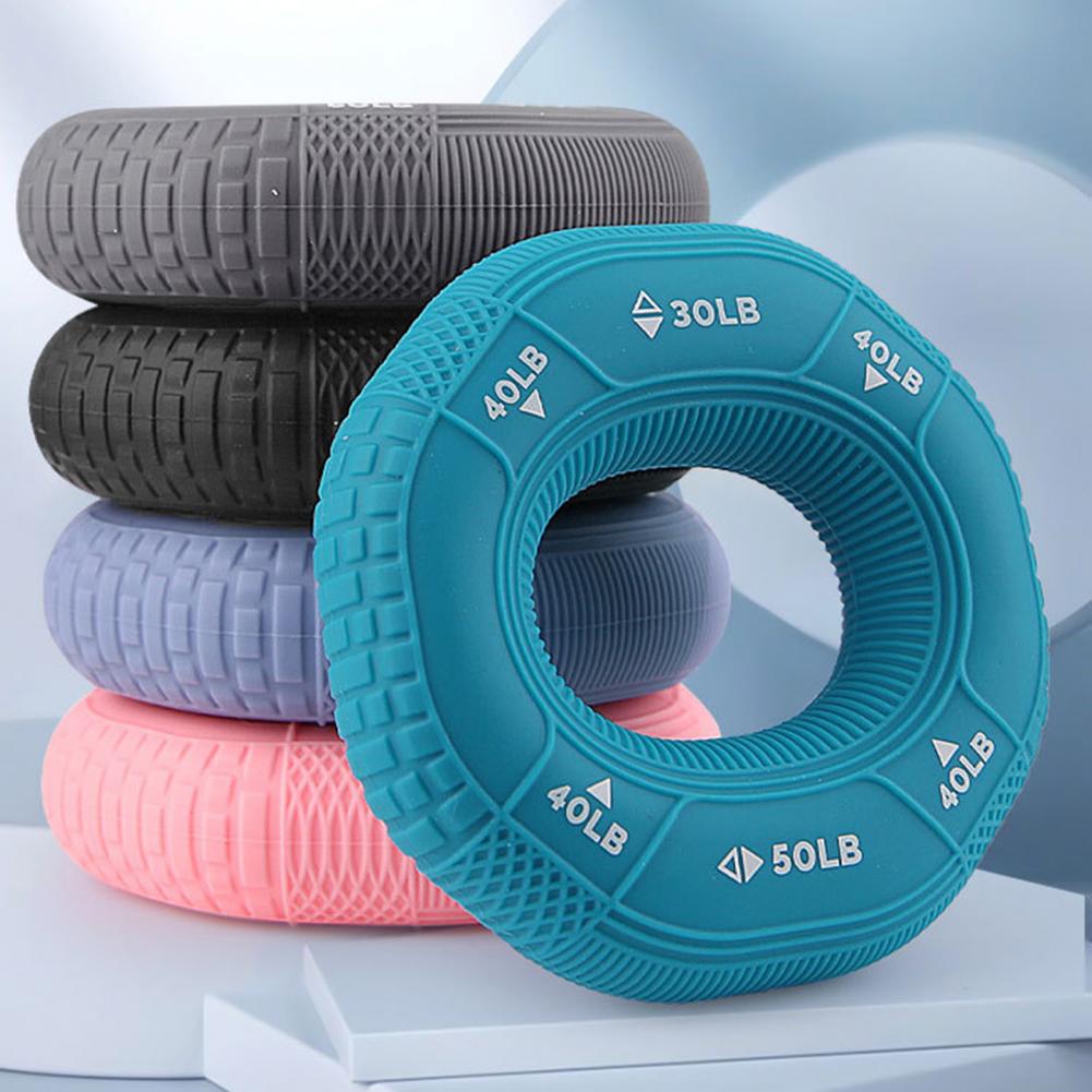 Hand Grip Strengthener Hand Finger Exerciser Forearm Rings Hand Exerciser Silicone Squeezer Grippers for Finger Physical
